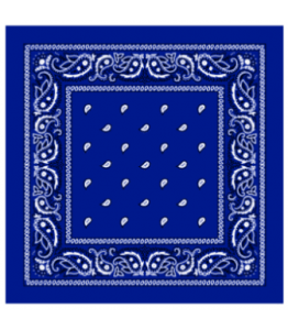 Blue Cotton Handkerchief